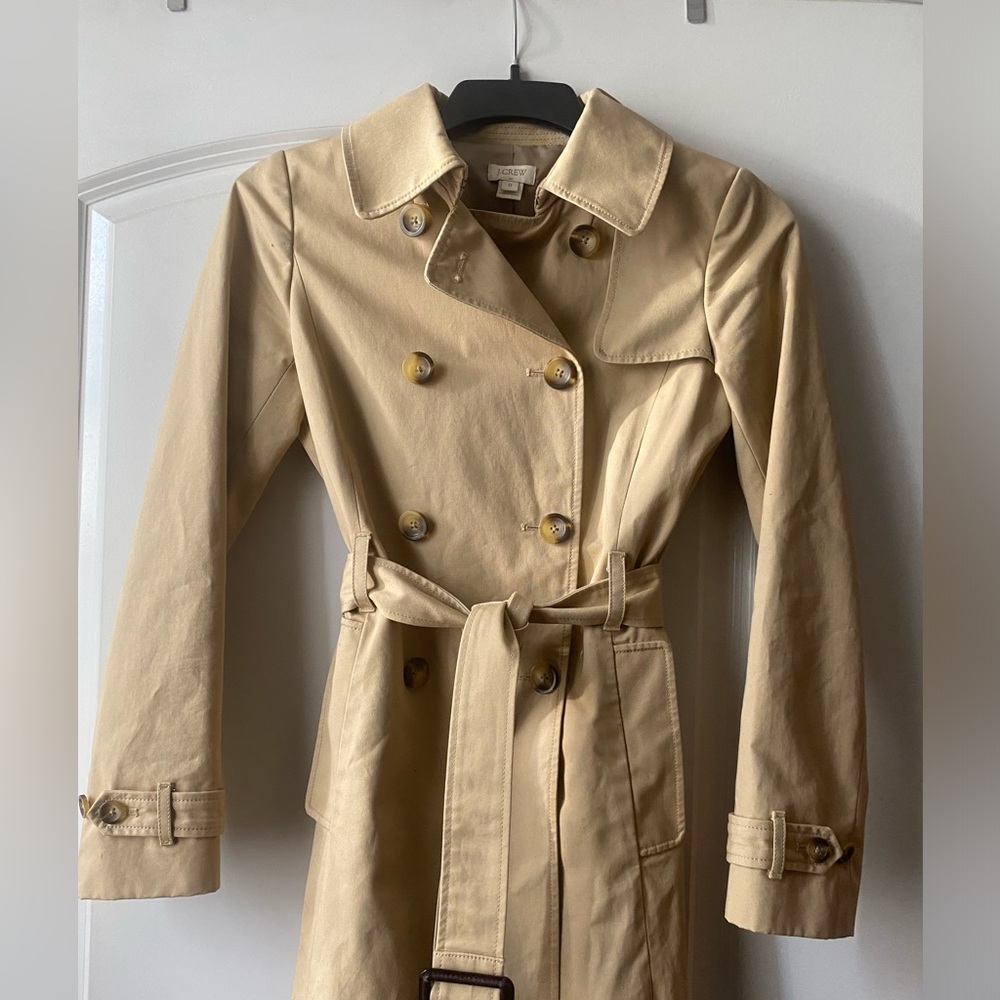 J Crew women’s khaki trench coat